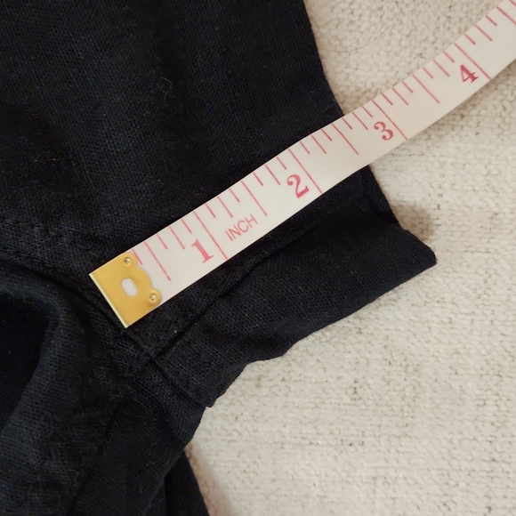 ROXY Black Linen Drawstring Shorts - Picture 7 of 7